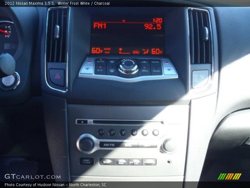 Winter Frost White / Charcoal 2012 Nissan Maxima 3.5 S