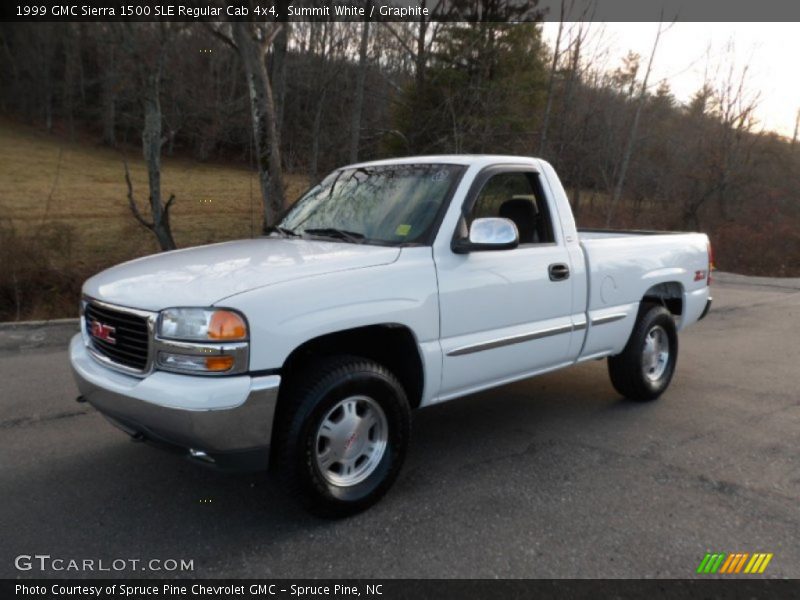 Front 3/4 View of 1999 Sierra 1500 SLE Regular Cab 4x4