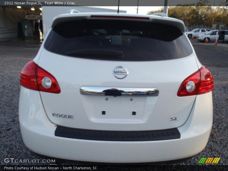 Pearl White / Gray 2012 Nissan Rogue SL