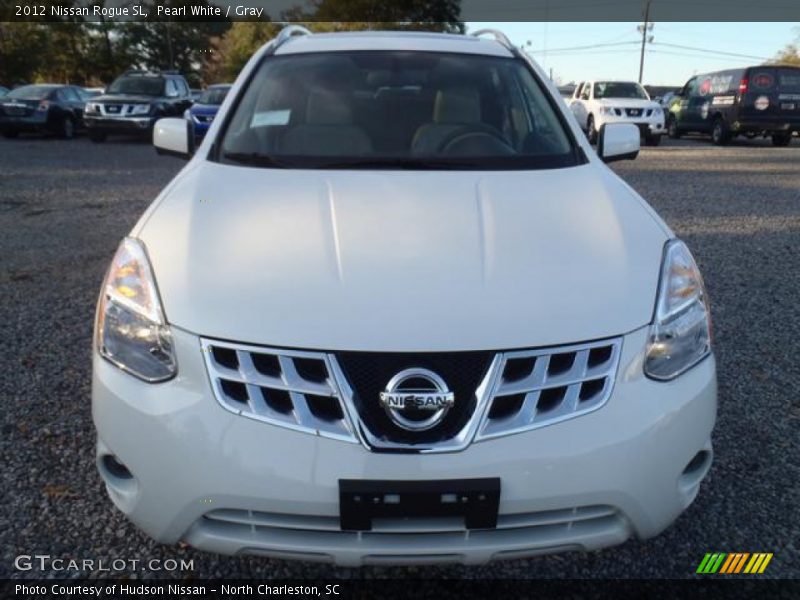 Pearl White / Gray 2012 Nissan Rogue SL
