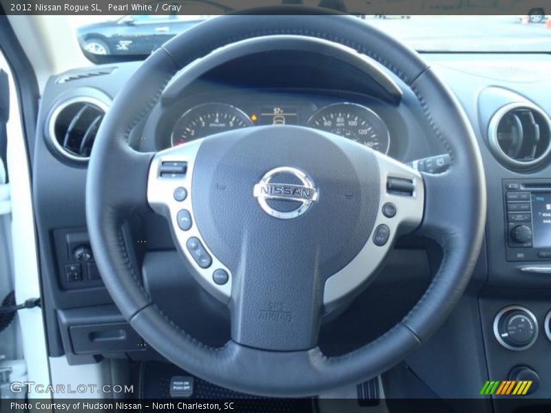 Pearl White / Gray 2012 Nissan Rogue SL