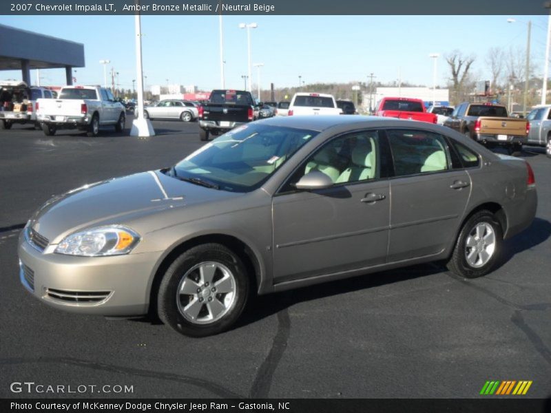 Amber Bronze Metallic / Neutral Beige 2007 Chevrolet Impala LT