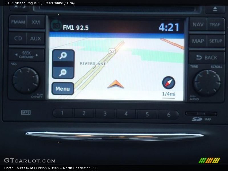 Pearl White / Gray 2012 Nissan Rogue SL