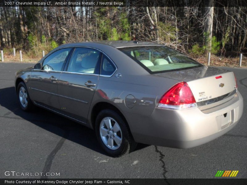 Amber Bronze Metallic / Neutral Beige 2007 Chevrolet Impala LT