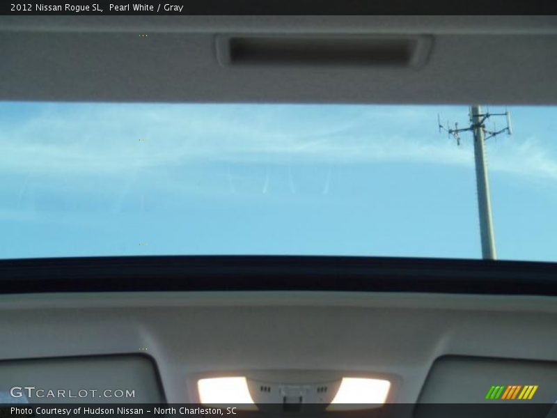 Pearl White / Gray 2012 Nissan Rogue SL