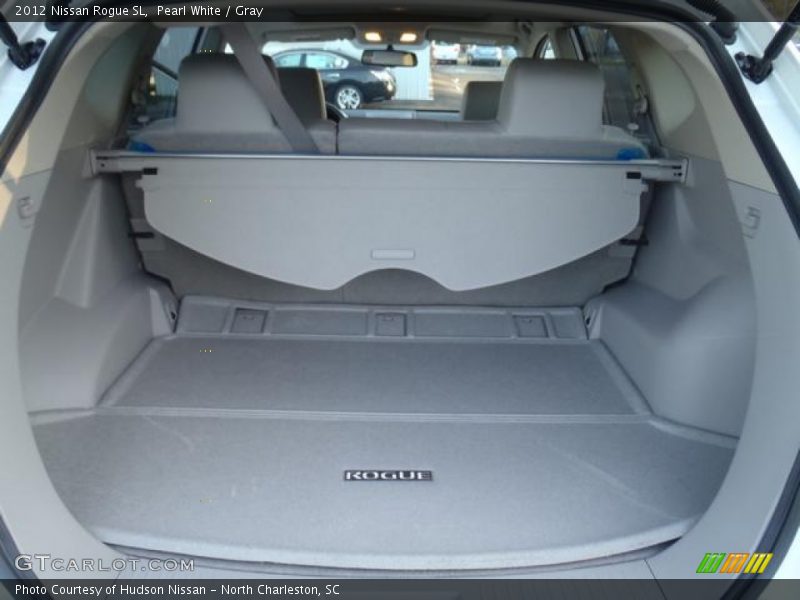 Pearl White / Gray 2012 Nissan Rogue SL