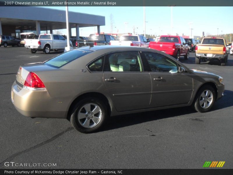 Amber Bronze Metallic / Neutral Beige 2007 Chevrolet Impala LT