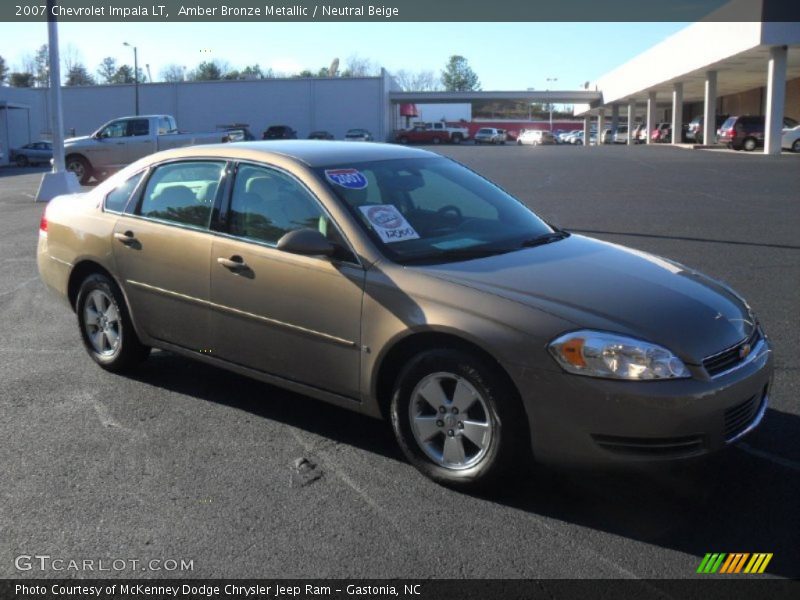 Amber Bronze Metallic / Neutral Beige 2007 Chevrolet Impala LT