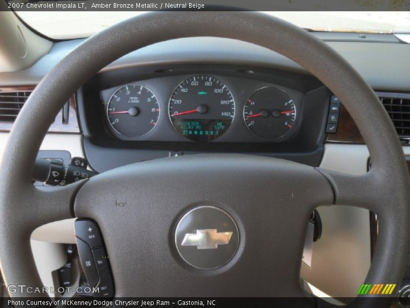 Amber Bronze Metallic / Neutral Beige 2007 Chevrolet Impala LT