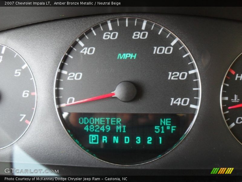 Amber Bronze Metallic / Neutral Beige 2007 Chevrolet Impala LT
