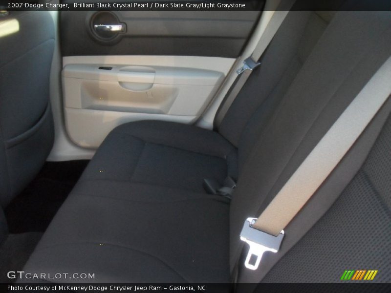 Brilliant Black Crystal Pearl / Dark Slate Gray/Light Graystone 2007 Dodge Charger