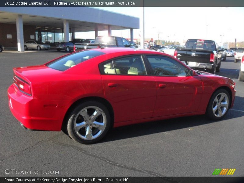 Redline 3-Coat Pearl / Black/Light Frost Beige 2012 Dodge Charger SXT