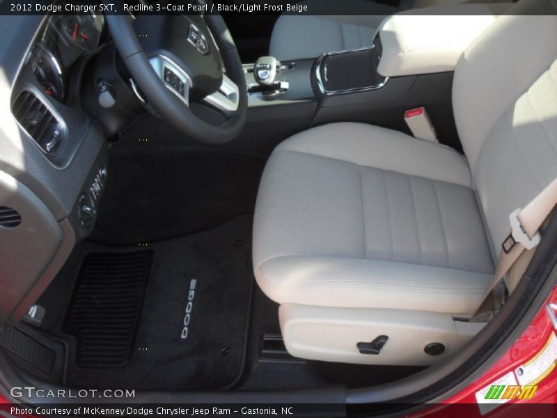 Redline 3-Coat Pearl / Black/Light Frost Beige 2012 Dodge Charger SXT