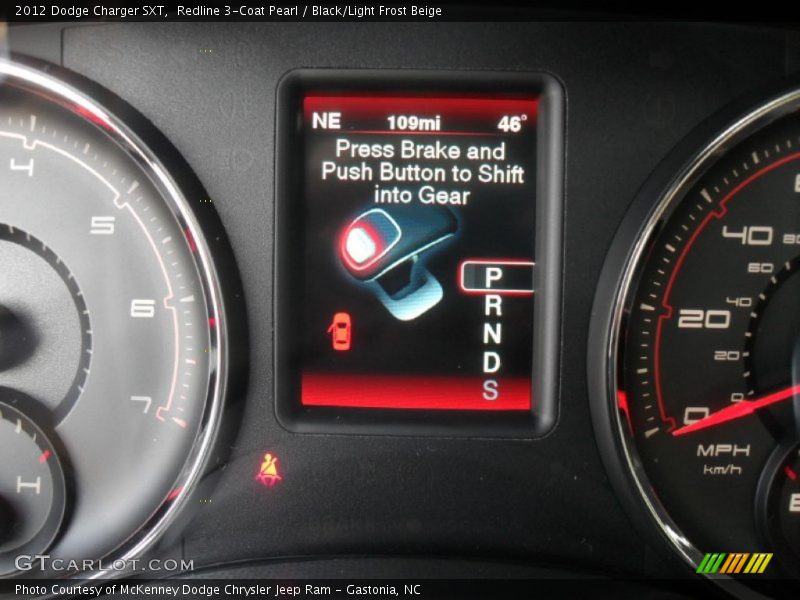 Redline 3-Coat Pearl / Black/Light Frost Beige 2012 Dodge Charger SXT