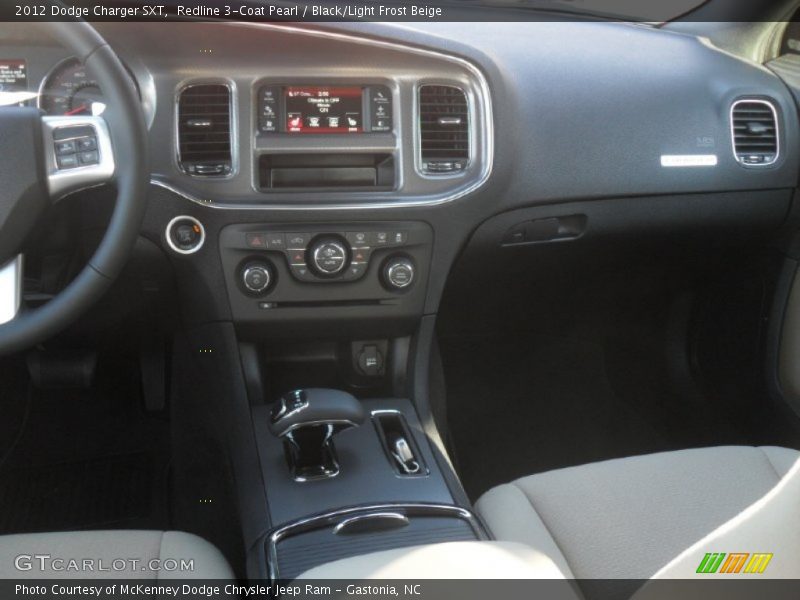 Redline 3-Coat Pearl / Black/Light Frost Beige 2012 Dodge Charger SXT