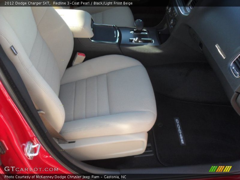 Redline 3-Coat Pearl / Black/Light Frost Beige 2012 Dodge Charger SXT