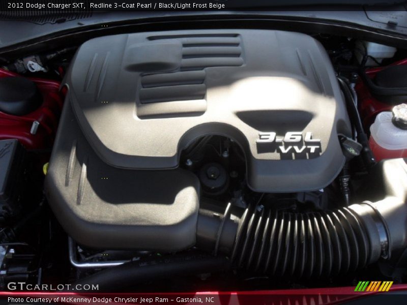 Redline 3-Coat Pearl / Black/Light Frost Beige 2012 Dodge Charger SXT
