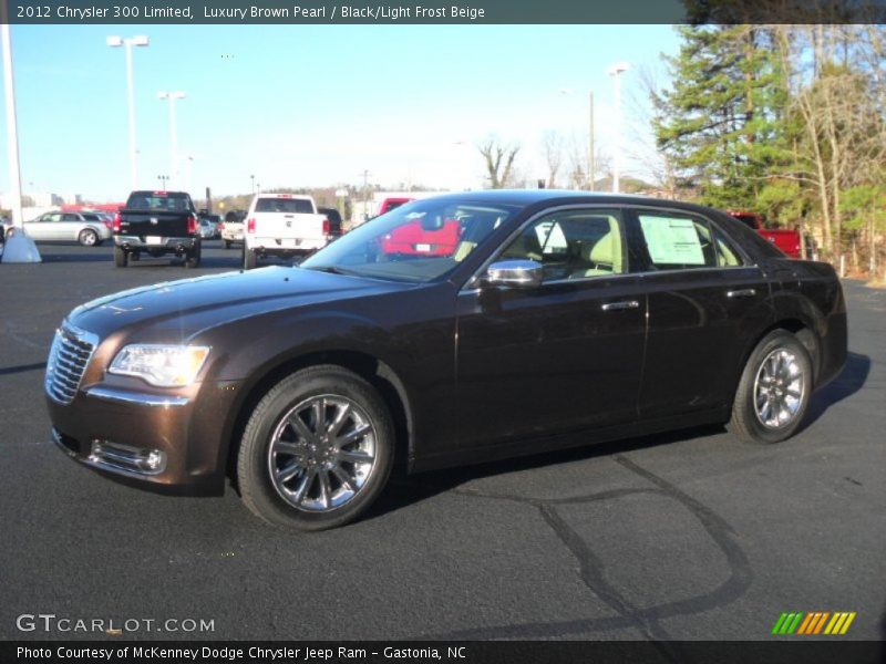 Luxury Brown Pearl / Black/Light Frost Beige 2012 Chrysler 300 Limited