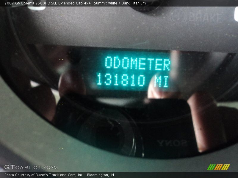 Summit White / Dark Titanium 2007 GMC Sierra 2500HD SLE Extended Cab 4x4