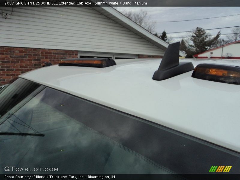 Summit White / Dark Titanium 2007 GMC Sierra 2500HD SLE Extended Cab 4x4