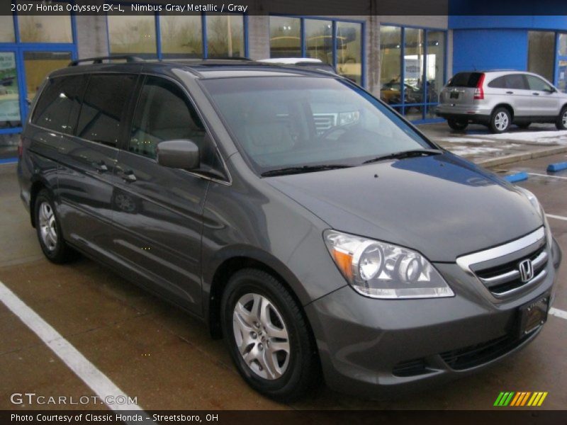 Nimbus Gray Metallic / Gray 2007 Honda Odyssey EX-L