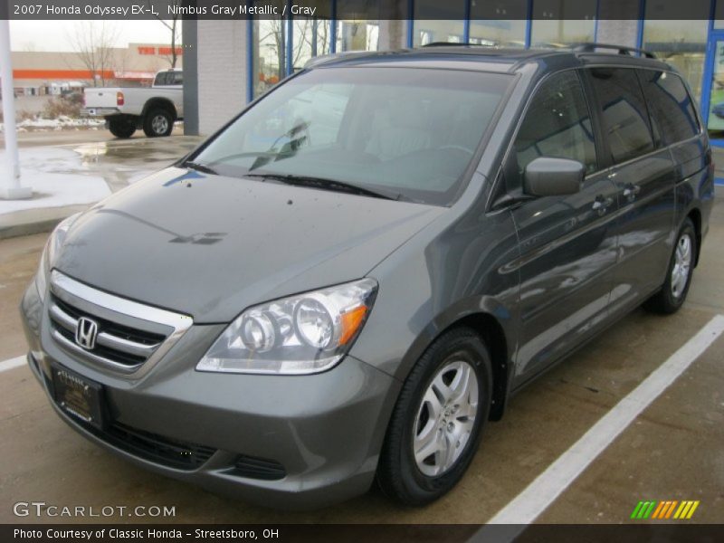 Nimbus Gray Metallic / Gray 2007 Honda Odyssey EX-L