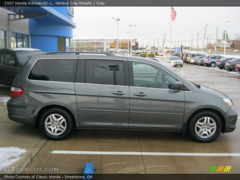 Nimbus Gray Metallic / Gray 2007 Honda Odyssey EX-L