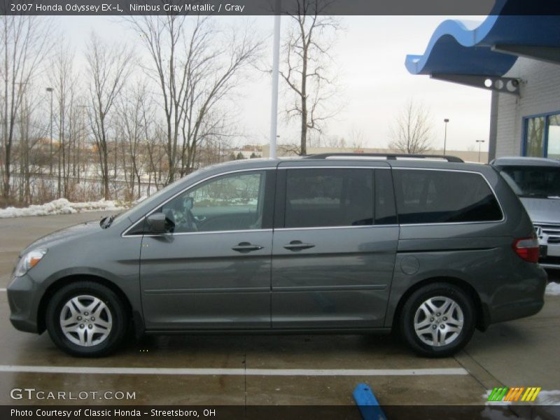 Nimbus Gray Metallic / Gray 2007 Honda Odyssey EX-L
