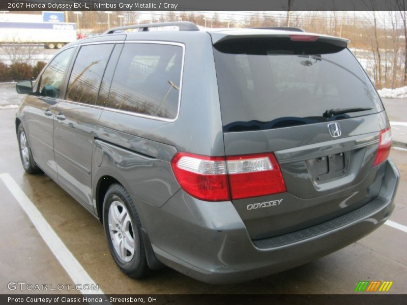 Nimbus Gray Metallic / Gray 2007 Honda Odyssey EX-L