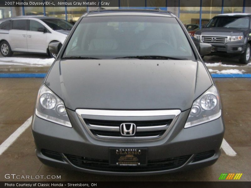 Nimbus Gray Metallic / Gray 2007 Honda Odyssey EX-L
