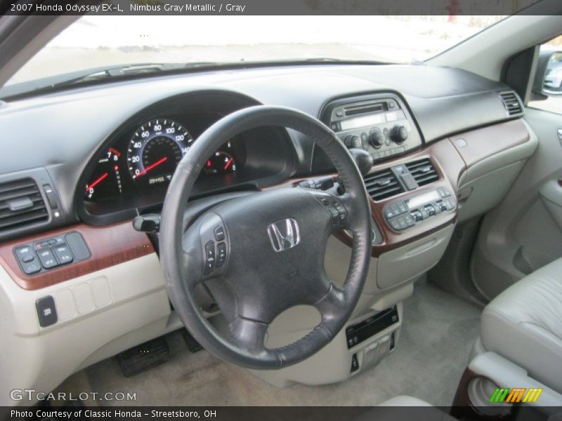 Nimbus Gray Metallic / Gray 2007 Honda Odyssey EX-L