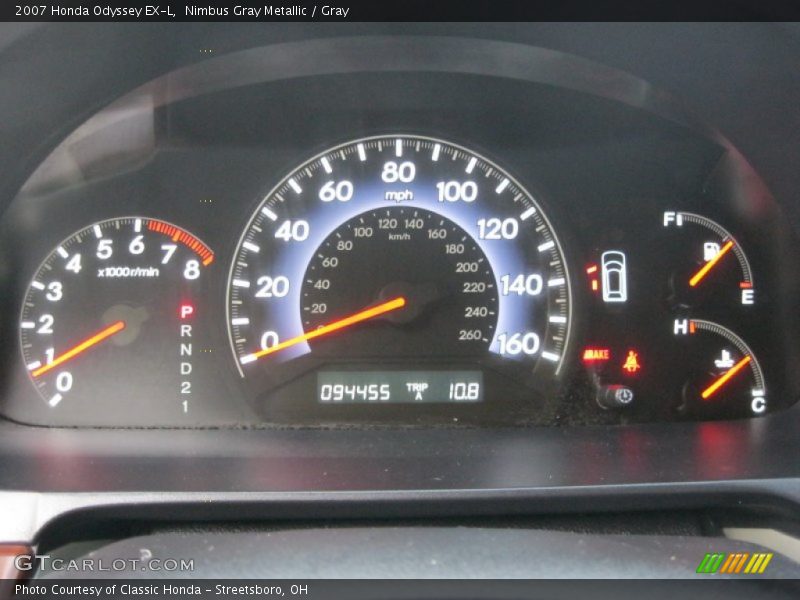 Nimbus Gray Metallic / Gray 2007 Honda Odyssey EX-L
