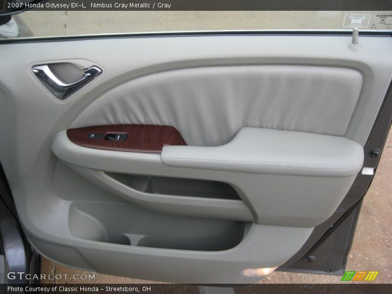 Nimbus Gray Metallic / Gray 2007 Honda Odyssey EX-L