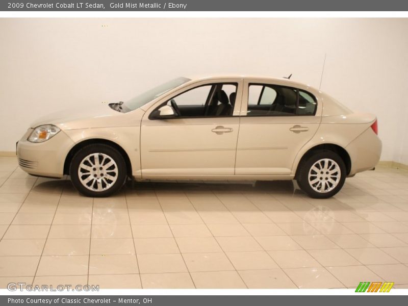 Gold Mist Metallic / Ebony 2009 Chevrolet Cobalt LT Sedan
