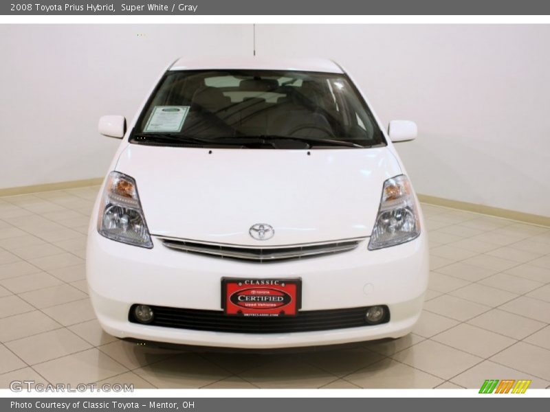 Super White / Gray 2008 Toyota Prius Hybrid