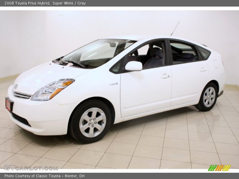 Super White / Gray 2008 Toyota Prius Hybrid