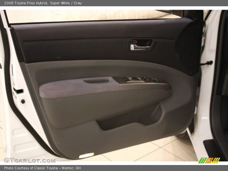 Super White / Gray 2008 Toyota Prius Hybrid