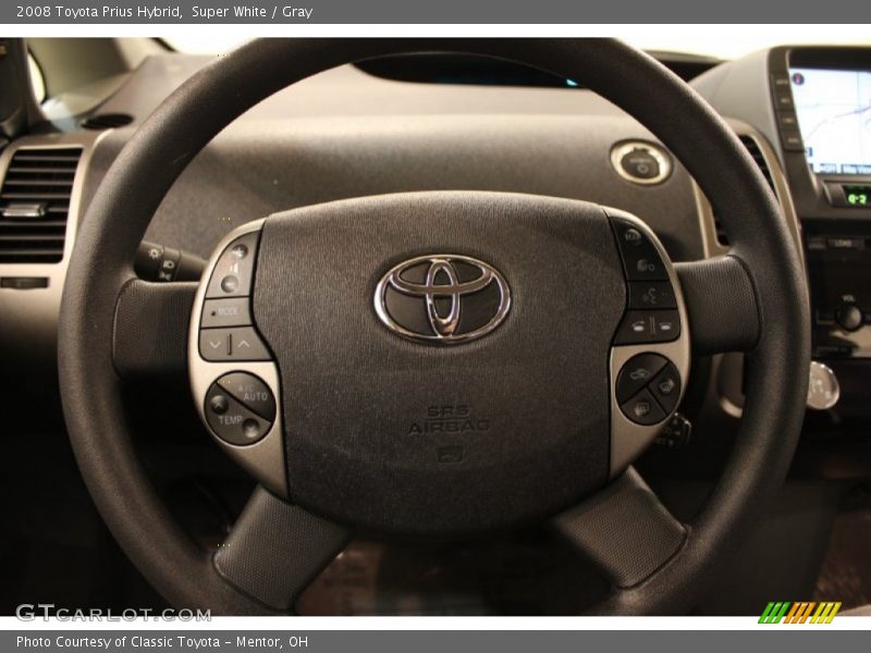 Super White / Gray 2008 Toyota Prius Hybrid