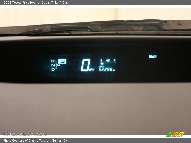 Super White / Gray 2008 Toyota Prius Hybrid