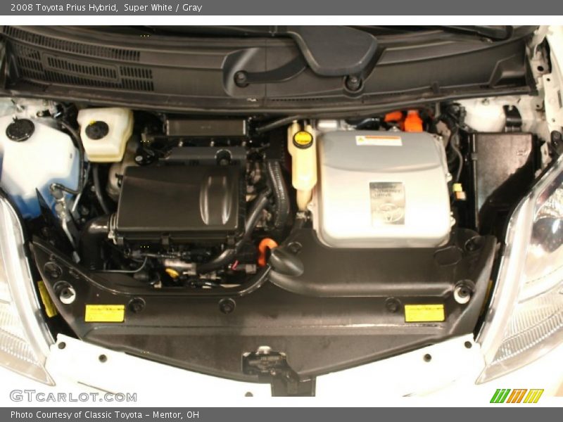 Super White / Gray 2008 Toyota Prius Hybrid