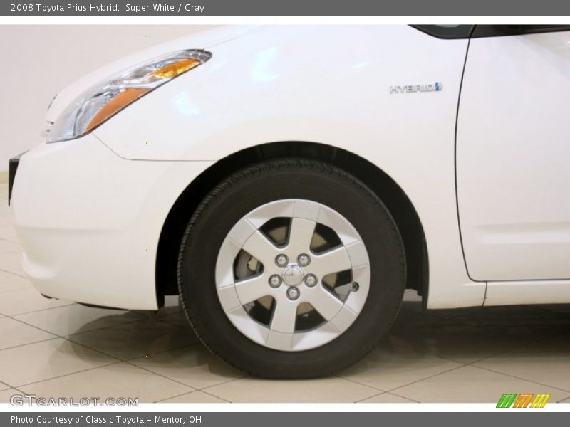 Super White / Gray 2008 Toyota Prius Hybrid