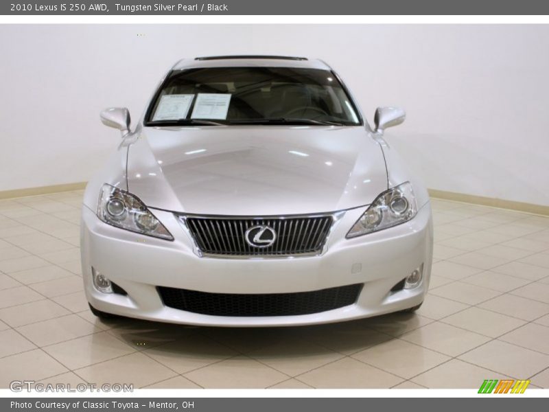 Tungsten Silver Pearl / Black 2010 Lexus IS 250 AWD