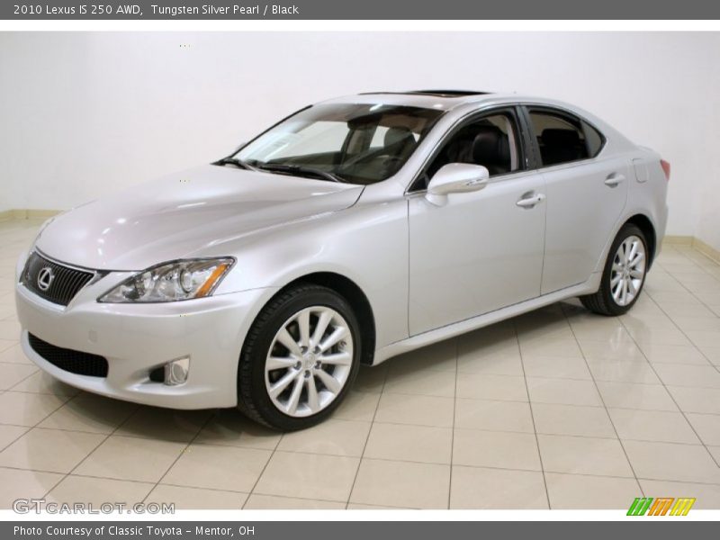 Tungsten Silver Pearl / Black 2010 Lexus IS 250 AWD