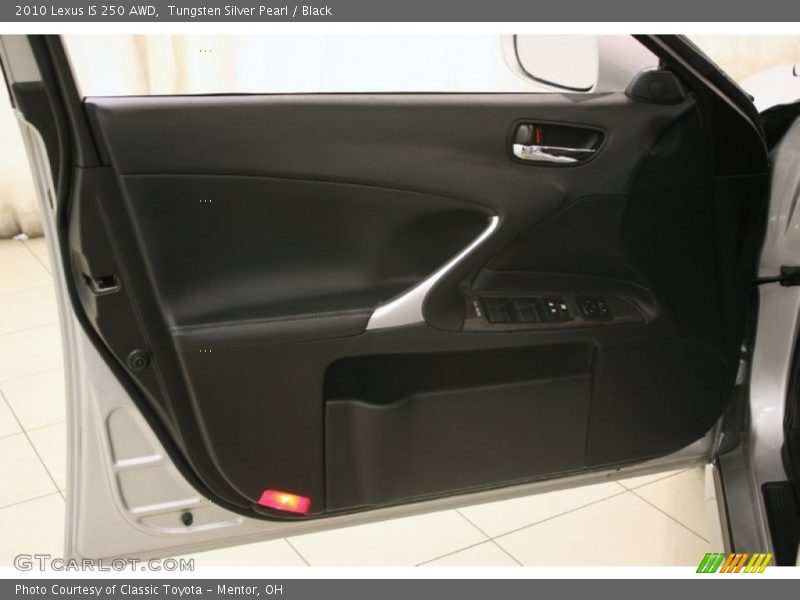 Tungsten Silver Pearl / Black 2010 Lexus IS 250 AWD