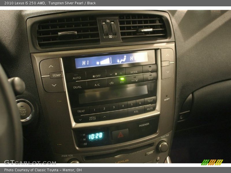 Tungsten Silver Pearl / Black 2010 Lexus IS 250 AWD