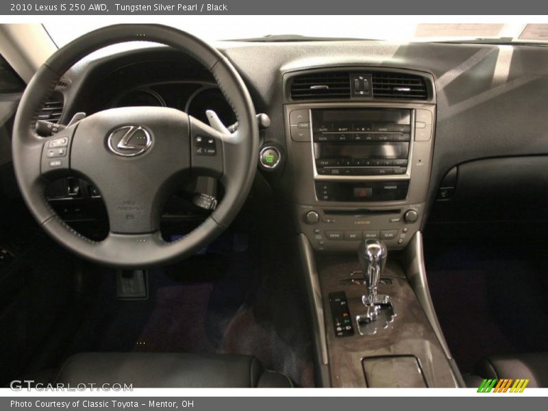 Tungsten Silver Pearl / Black 2010 Lexus IS 250 AWD