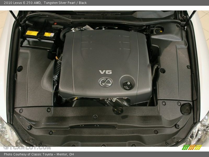 Tungsten Silver Pearl / Black 2010 Lexus IS 250 AWD
