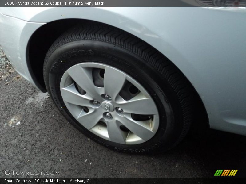 Platinum Silver / Black 2008 Hyundai Accent GS Coupe