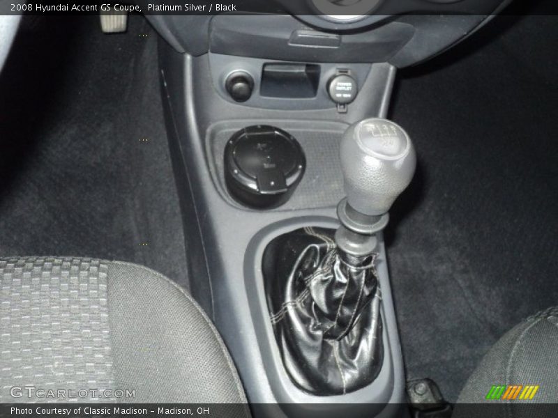 Platinum Silver / Black 2008 Hyundai Accent GS Coupe