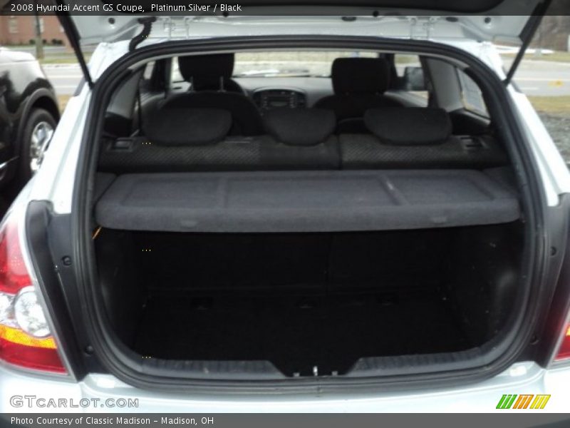 Platinum Silver / Black 2008 Hyundai Accent GS Coupe